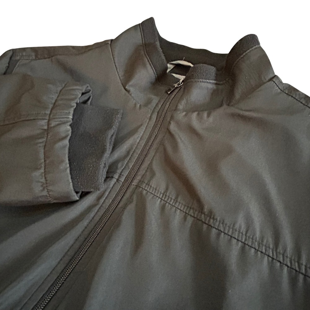 Alfani Men's Bomber Jacket XXL Black Full Zip Polyester